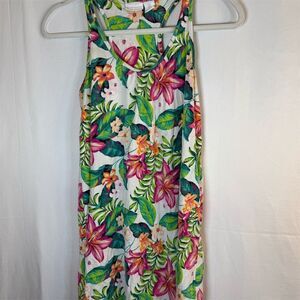 Tommy Bahama Nightgown Slip Dress Womens S Tropical Floral Racerback